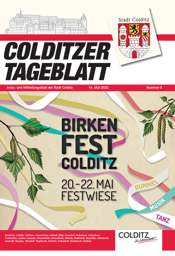 Colditzer Tageblatt Nr. 08/2022