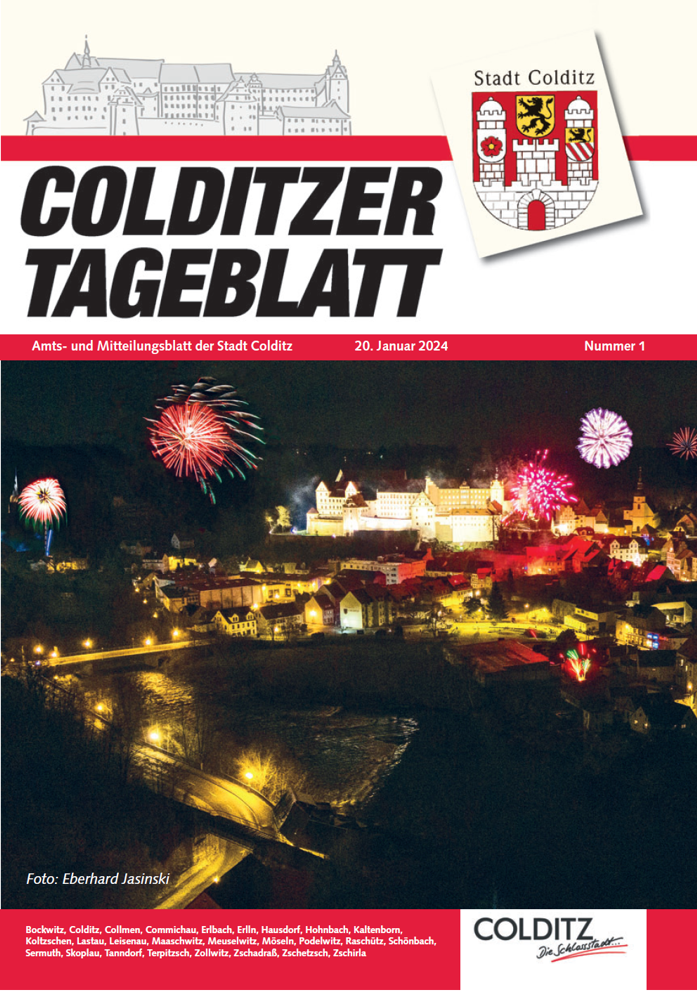 Colditzer Tageblatt Nummer 1 im Jahre 2024