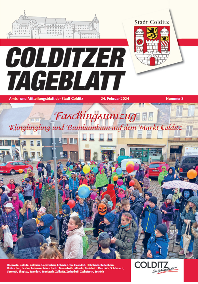 Colditzer Tageblatt Nummer 3 im Jahre 2024